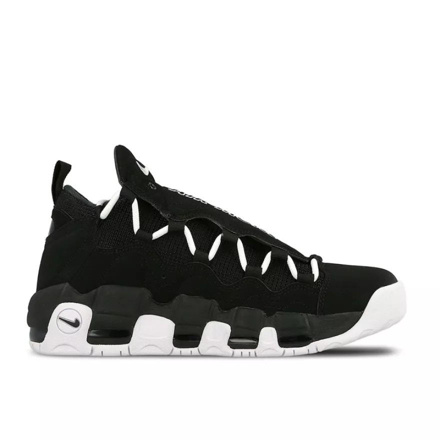 NIKE Sportswear - Air More Money (Men / Sneakers) - Black/White Black Sepatu