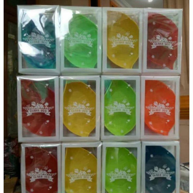 SOUVENIR MANGKOK ASBAK DAUN KEMAS MIKA / MANGKOK ASBAK DAUN / SOUVENIR MANGKOK ASBAK MOTIF DAUN WARN