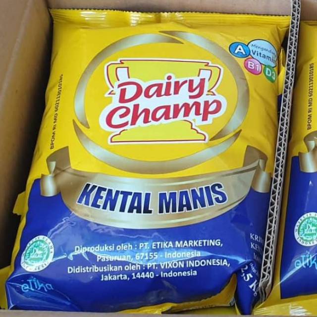Susu Kental Manis Dairy Champ 25kg Eceran Grab Gojek Shopee Indonesia
