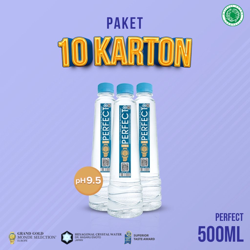 

Perfect Alkaline Water 500ML Pembelian Minimal 10 Karton