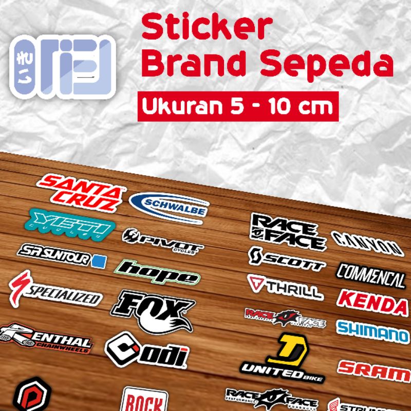 

Sticker Print & Cutting brand sepeda