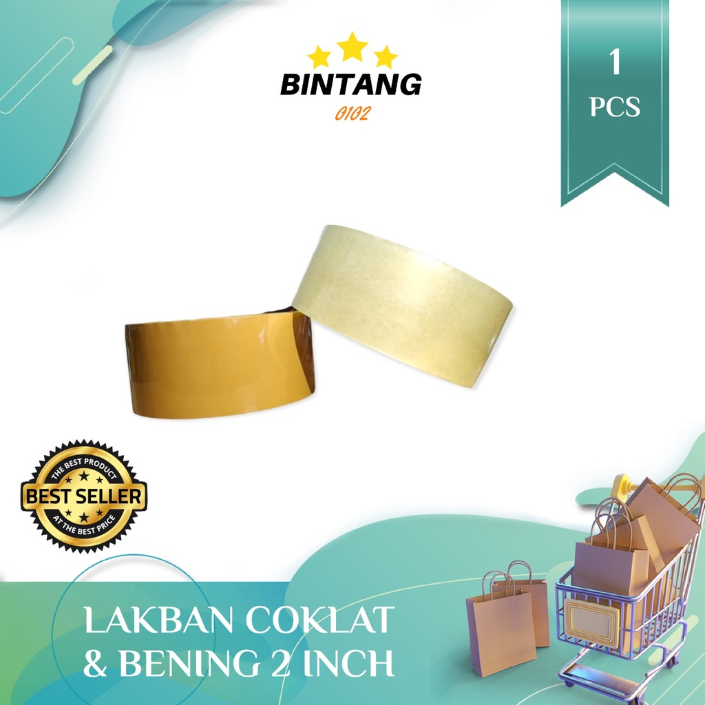 

LAKBAN BENING COKLAT BESAR 2 inch SUPER MURAH