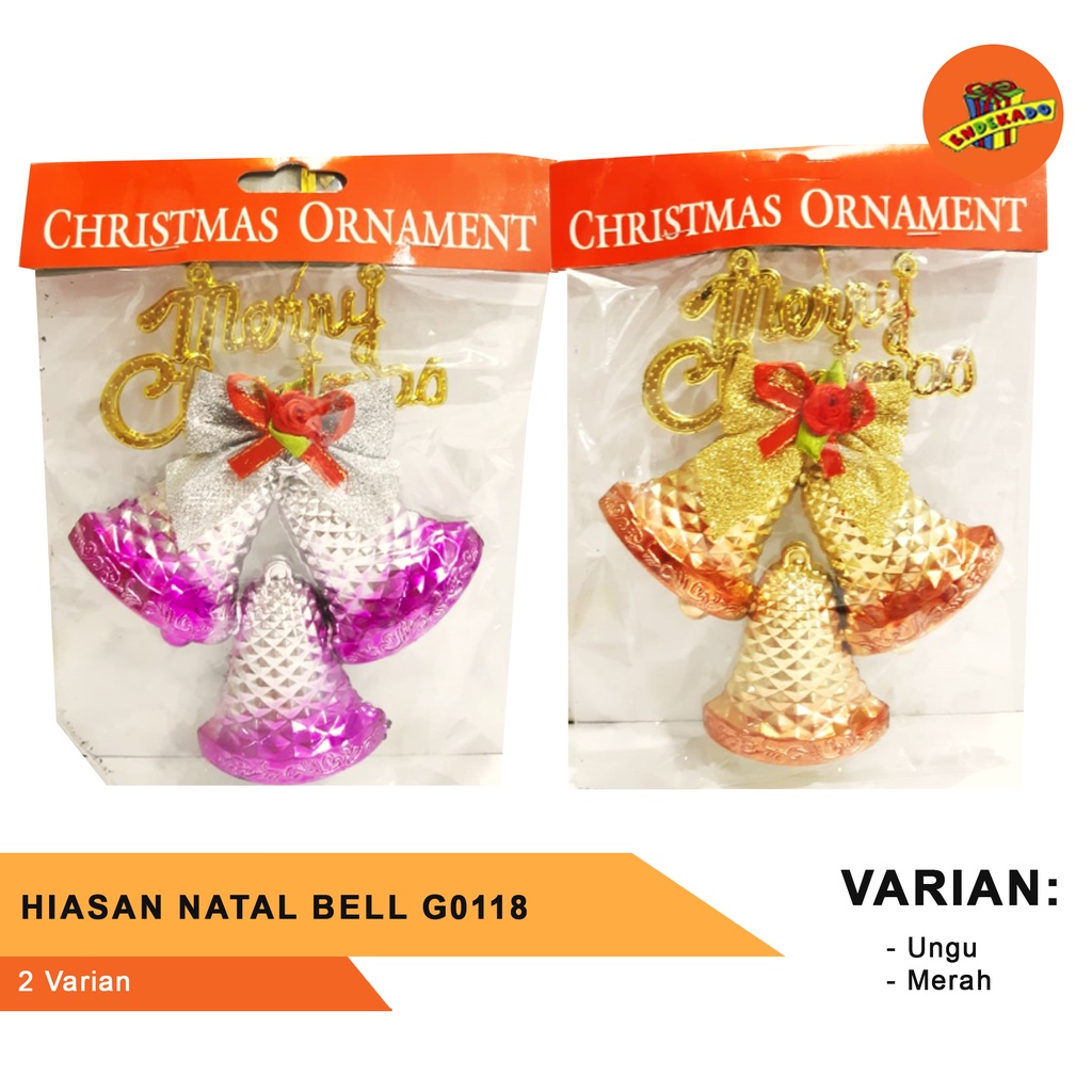 HIASAN NATAL BELL G0118 - Hiasan Pohon Natal