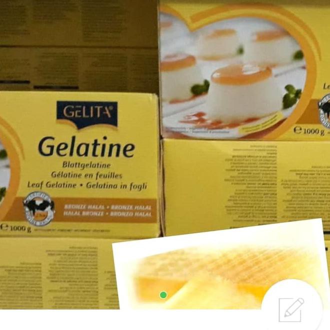 

Gelatine Lembaran/ Gelita Gelatine Sheet -35 Gram( 10 Lembar )