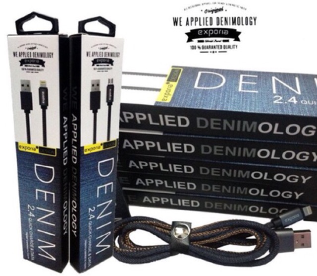 Kabel Data Charging Fast Charging / Denim Kabel / Original Exporia Design / Fast charging kabel