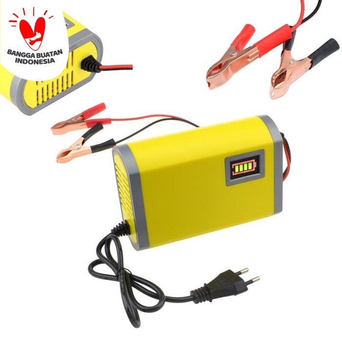 (COD) Charger Aki 2A / 12 V Motor Mobil Charger Aki