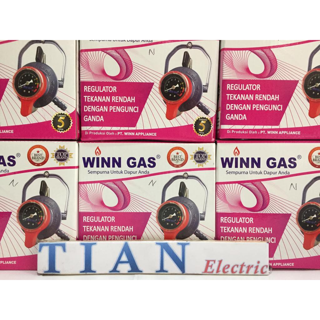 WINN GAS W-900M Regulator Tekanan Rendah Dengan Pengunci Ganda