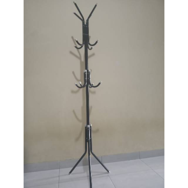 Stand Hanger Gantungan tiang berdiri gantungan Baju Tas Topi