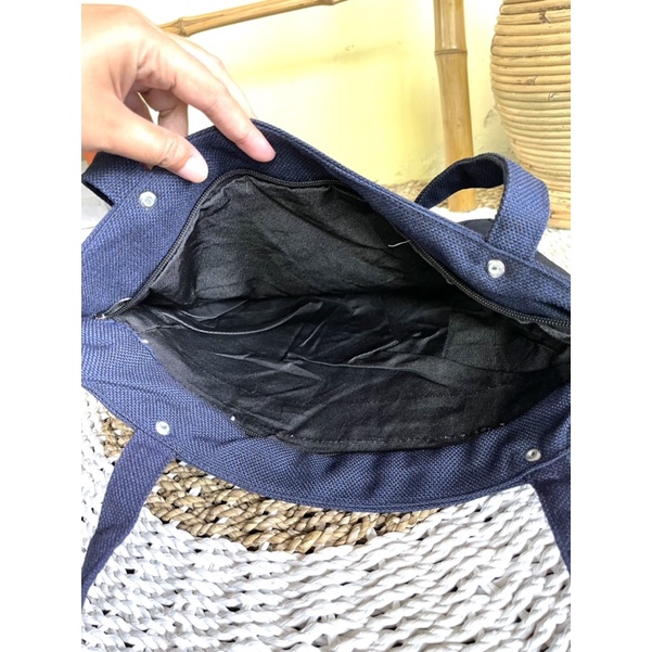 Tote kanvas polos bahan tebal