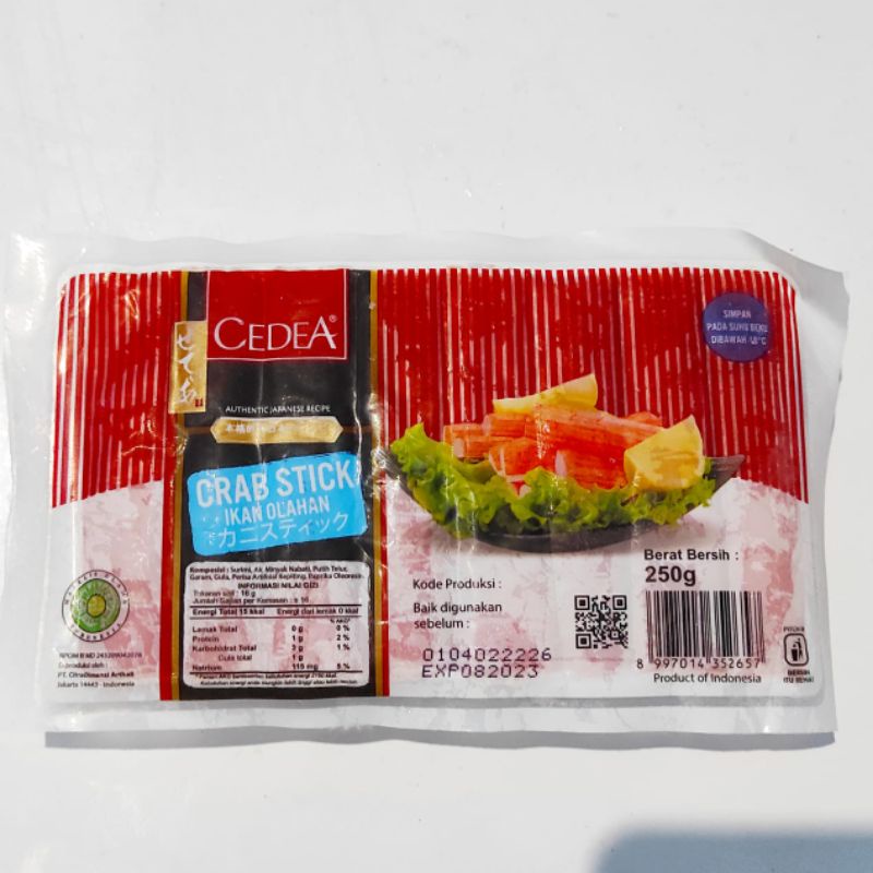 

Crab stick CEDEA 250 gr / 1000 gr