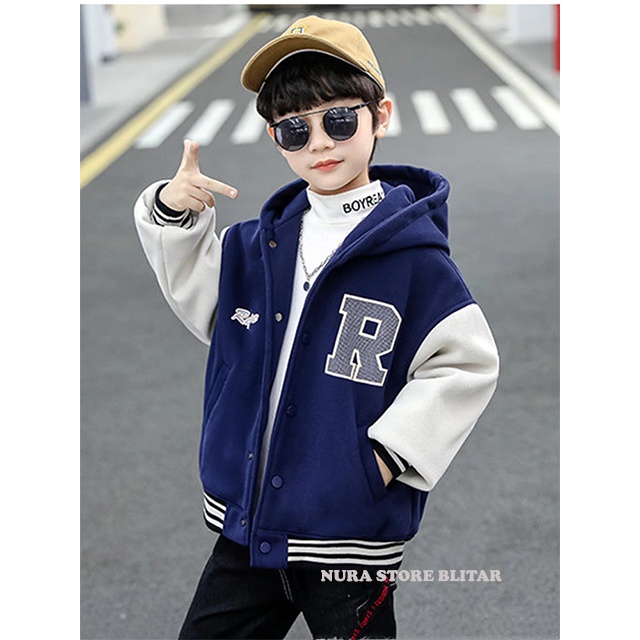 Jaket Zipper Ziper Bomber Varsity Jacket Dewasa Remaja Tanggung Perempuan Laki Laki Cowok Cewek Pria