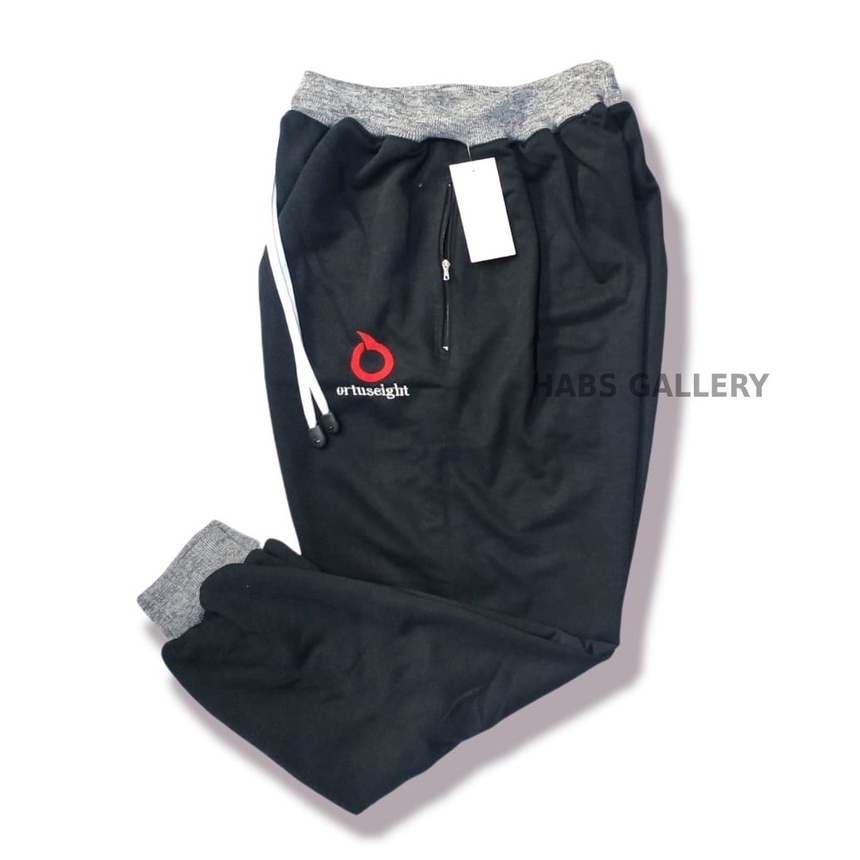 Celana Jogger Training Model saku Resleting Bahan Beby Tery Celana Joger Training Trening Trining Allsize Melar 27-34