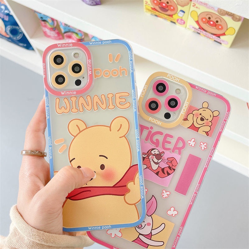 Casing IPhone 13 / 12 Pro Max / 11 / XS / XR / X / 8 / 7 / 6 / 6S Plus Motif Beruang Lucu