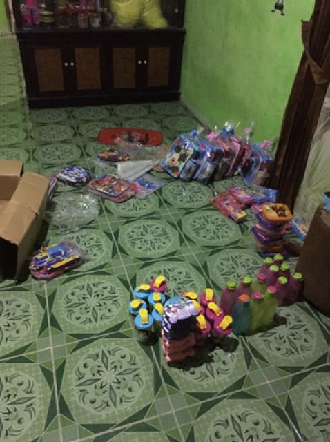 Grosir! Set Tas Kubus Tempat Makan Gelas 05/paket Hadiah Souvenir