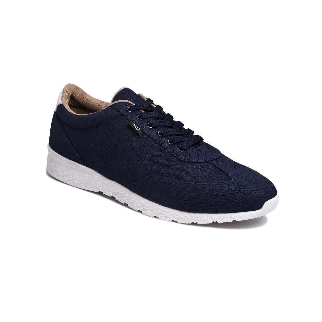 SOHO NAVY ORIGINAL x FOOTSTEP Sepatu Sneakers Biru Dongker Pria Kets Tali Casual Jalan Santai Hangout Main Nongkrong Kondangan Sekolah Kuliah Sporty Distro Fashion Simple Sport Shoes Kanvas Canvas Premium Skate Footwear Keren Terbaru Kekinian Branded