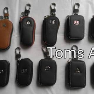 Dompet Kunci Kulit Leather STNK Mobil Gantungan Key Holder 