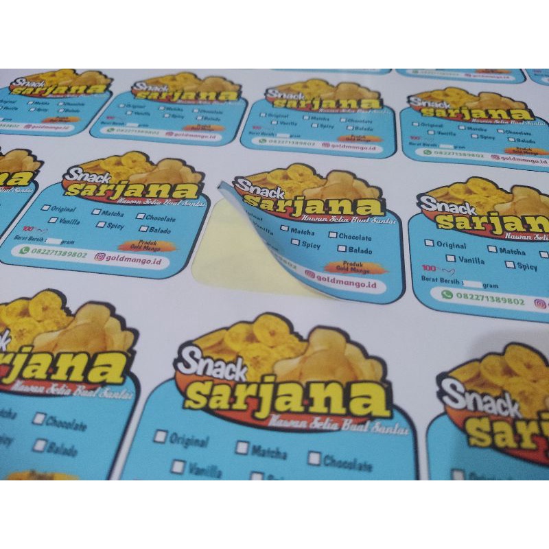 

stiker cromo + cut pola