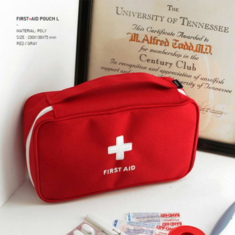 Pouch P3K Tas Kotak P3K Tempat Peralatan P3K Kotak Obat First Aid Kit