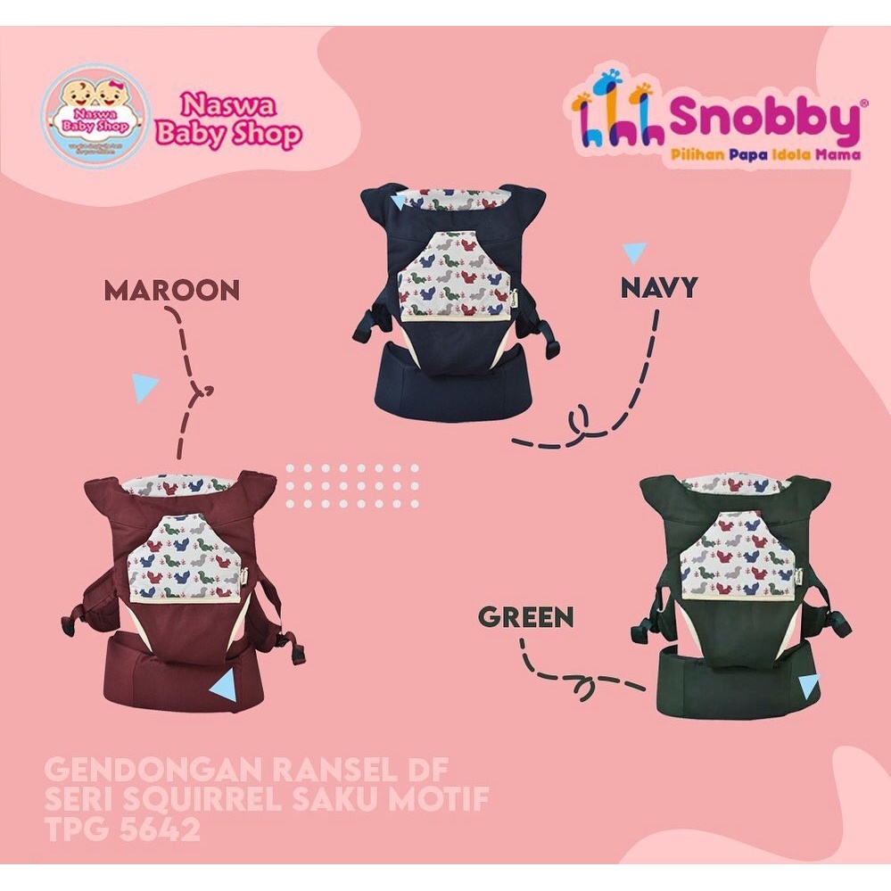 Snobby Gendongan Ransel DF Squirrel Series Saku Motif TPG 5642