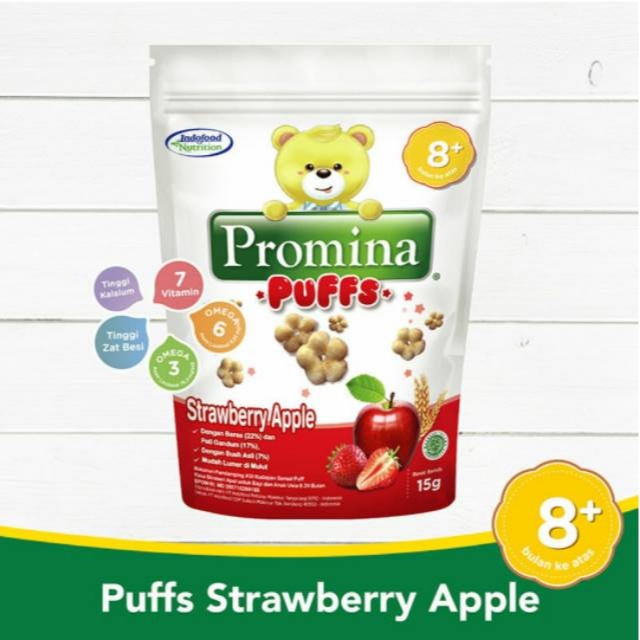 Promina Puffs Pack - 15gr 8+/ Cemilan bayi - puff