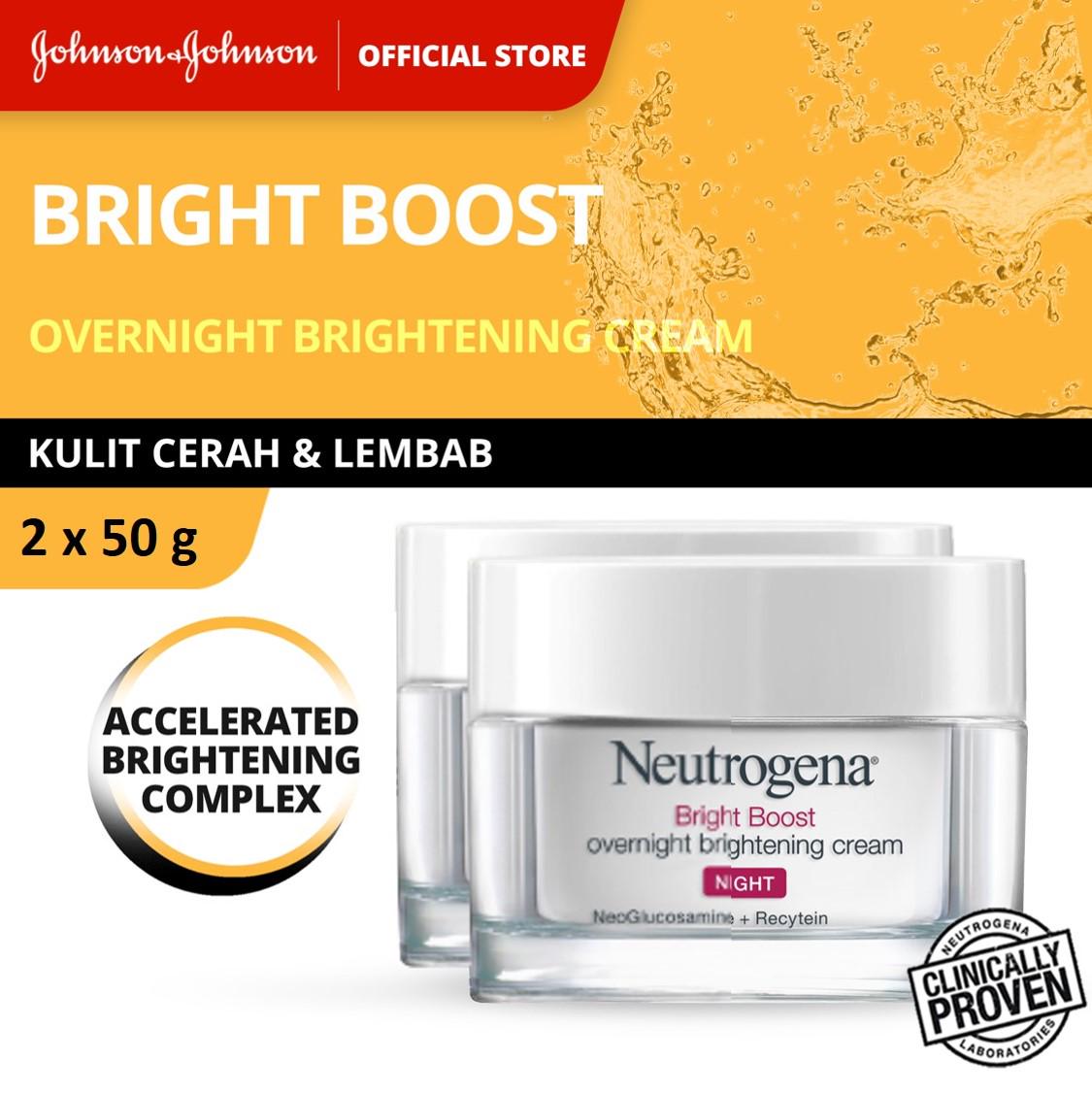 neutrogena bright boost overnight brightening cream