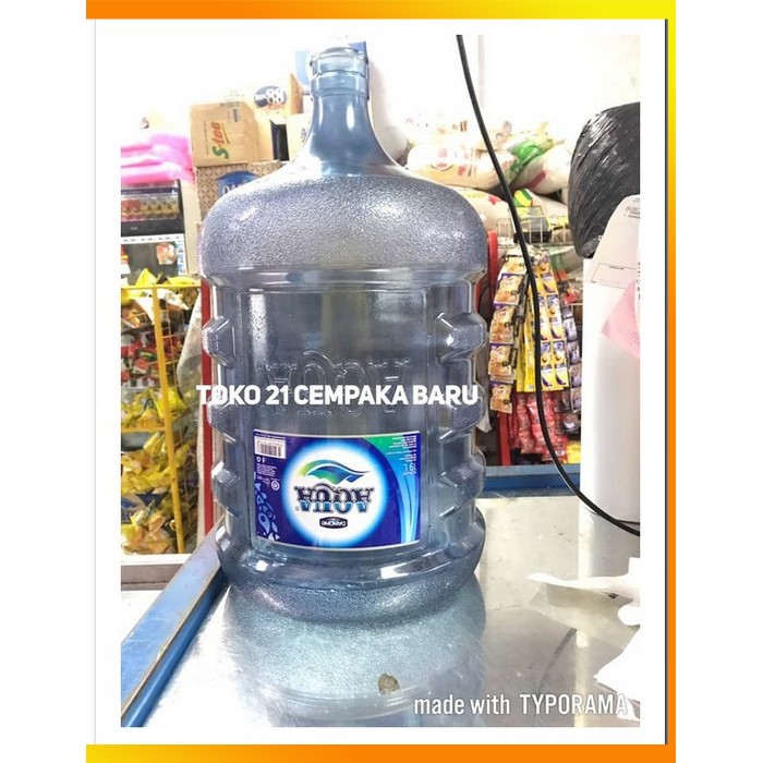 MS - AQUA Tabung Galon Kosong Bekas Second Gallon