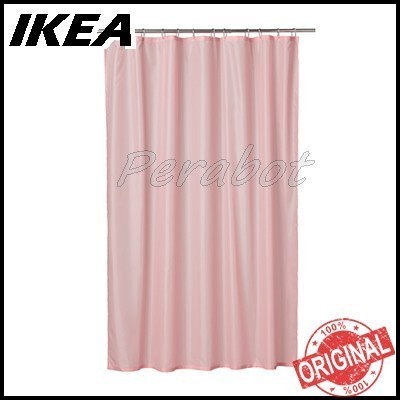 tirai shower ikea van Kain gorden curtain toilet kamar mandi,180x200cm