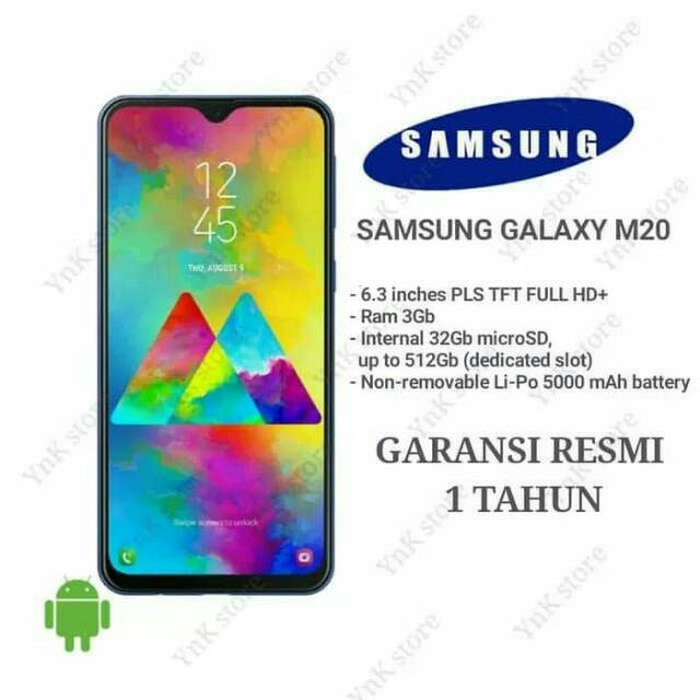 HP Samsung M20 RAM 3GB ROM 32GB Garansi Resmi Sein Indonesia HP Samsung M20