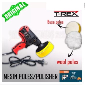 TREX Mesin Poles Polisher Mobil/Motor 5 Inch Variable Speed RYU Gun polisher Car 5&quot;