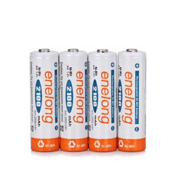 Enelong Battery Aa Rechargeable Ni-Mh 2100Mah 4Pcs