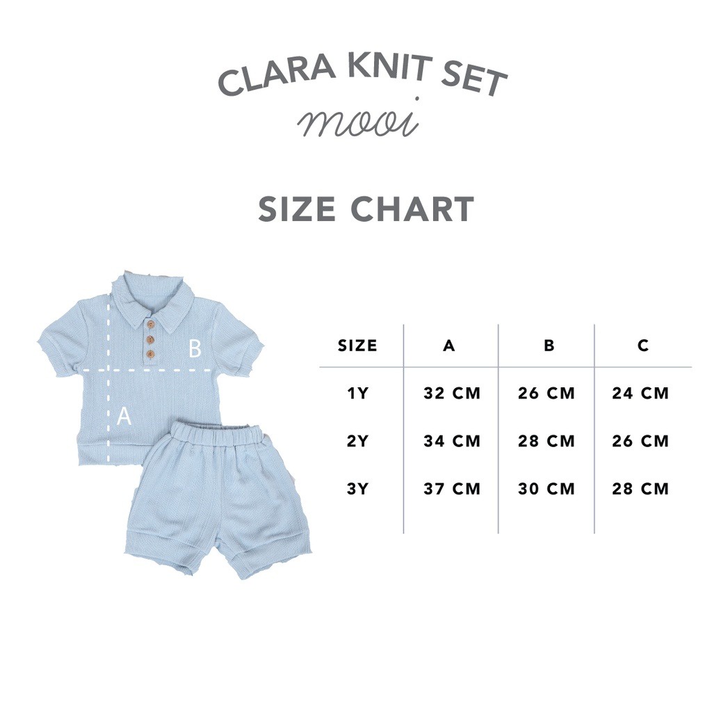 Mooi Setelan Anak Unisex Clara Knit Set