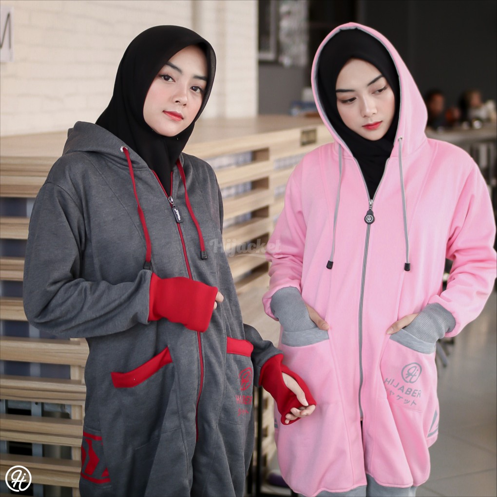 HIJACKET YUKATA Jaket Hijabers Muslimah Hoodie Muslim Jacket Wanita-7