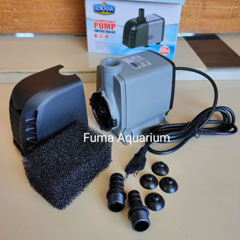 GOKANA GO-106 Pompa Filter  Kolam Hidroponik Akuarium Water Pump Power Head Submersible Pump