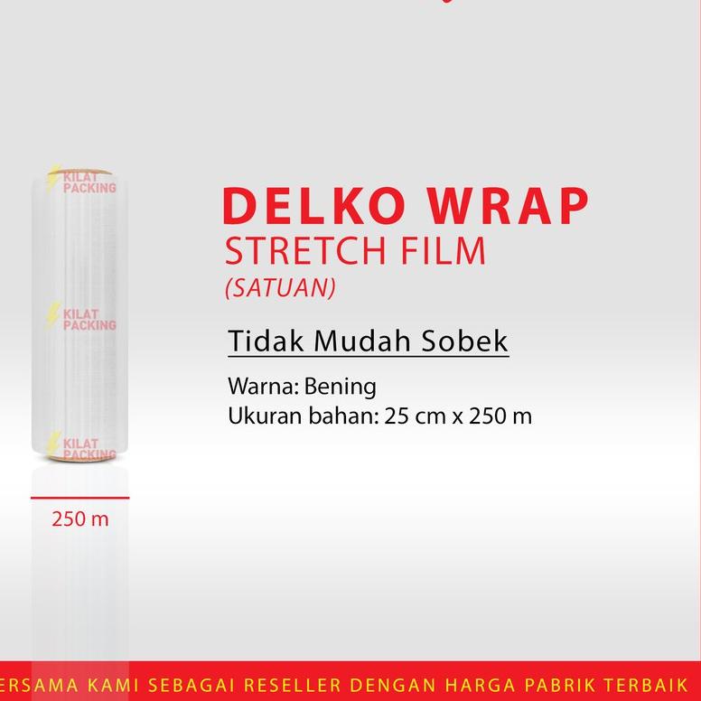 

❄ Stretch Film Bening 25 CM x 250 M Plastik Wrapping SATUAN ☀