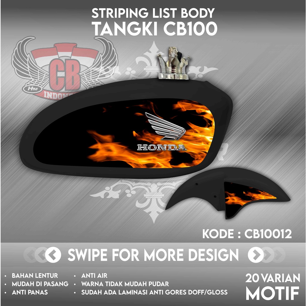Striping CB 100 Sticker Tangki CB Stiker C100 | CB100 | CB10012