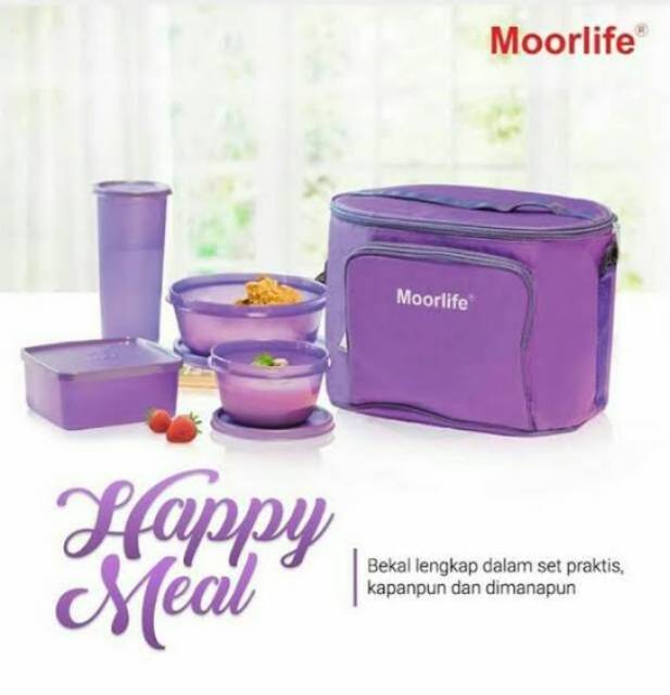 MOORLIFE Lunch box set HAPPY MEAL TERMURAH