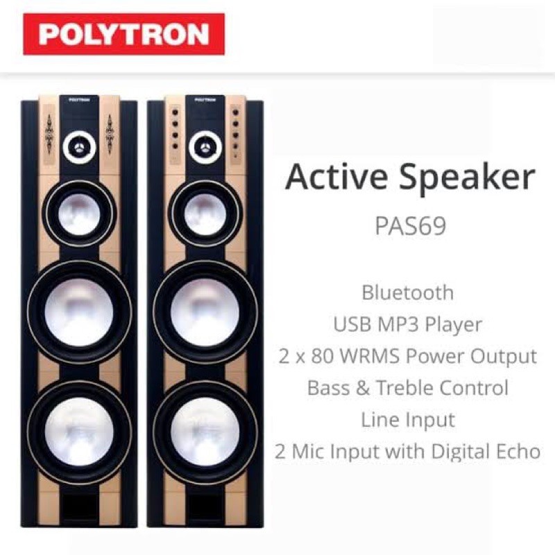 Polytron Speaker Aktif PAS 69 Bluetoth USB