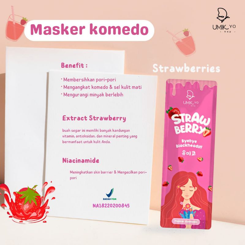 MASKER KOMEDO BY UMIKYO BPOM ORI 100%