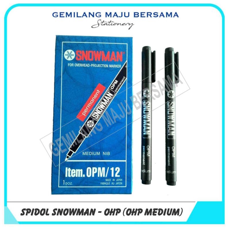 

Spidol Snowman OHP / OPM (Medium)