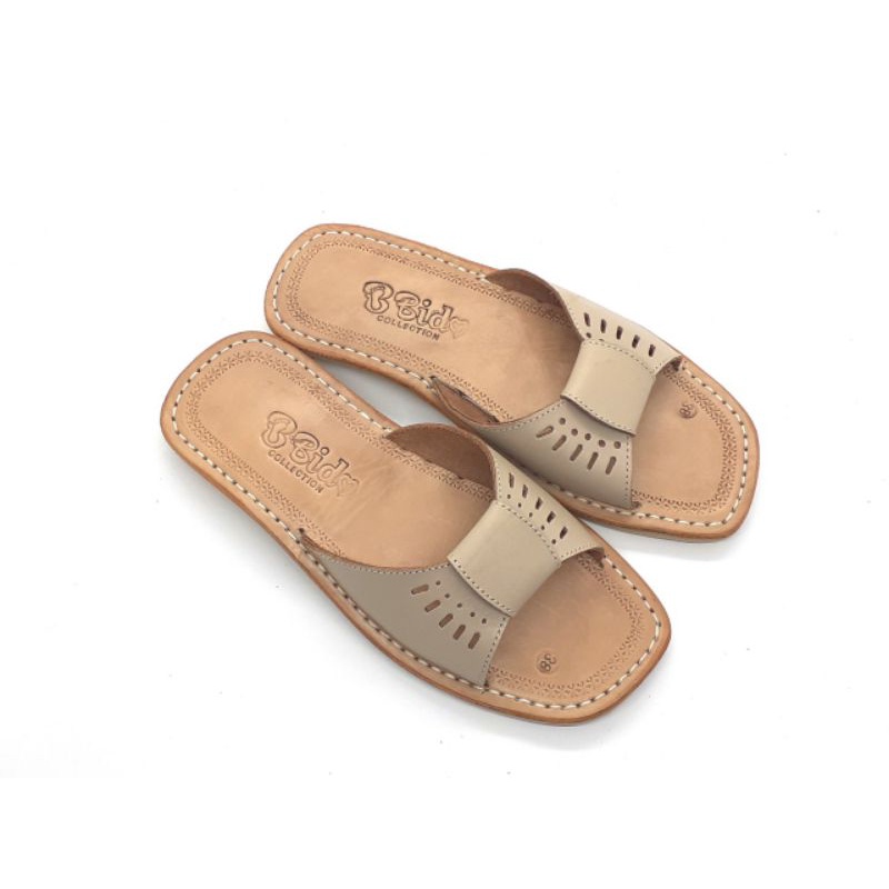 Termurah Sandal kulit bido asli khas tasikmalaya model slop pita wanita