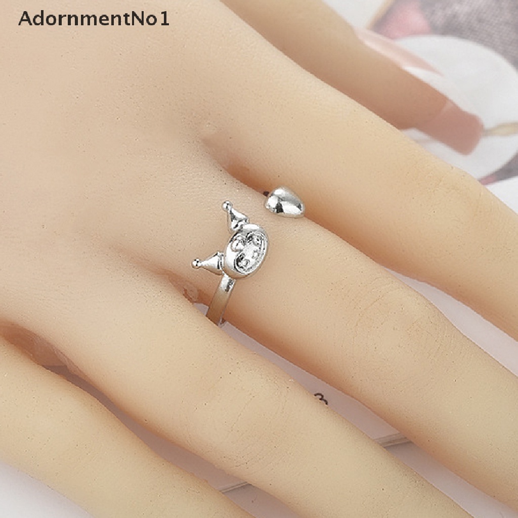 (AdornmentNo1) Cincin Model Terbuka Desain Sanriod Kuromi My Melody Kawaii Untuk Wanita