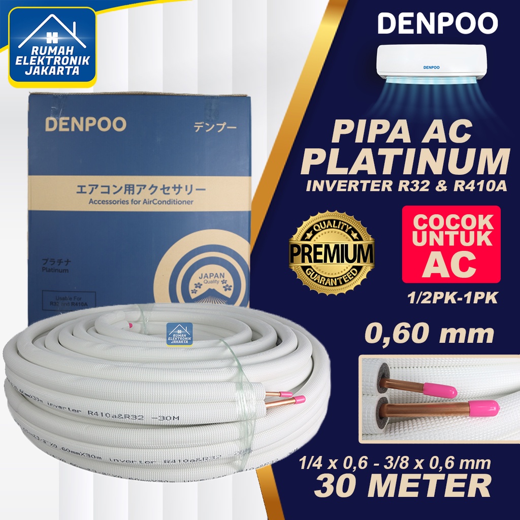 DENPOO PIPA AC PLATINUM 0.6MM/1 ROLL SEMUA JENIS AC