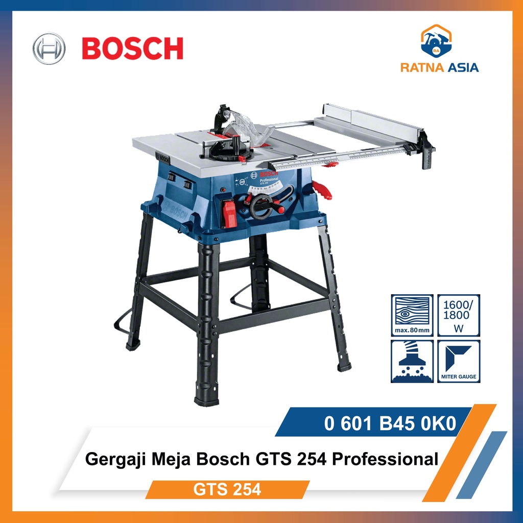 Bosch Gergaji Meja 10" GTS 254 Professional Table Saw 10 Inch