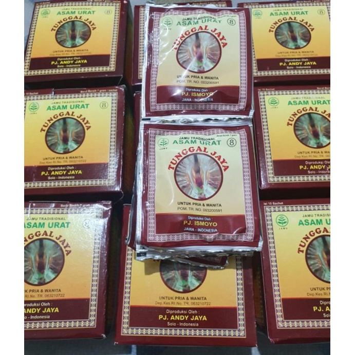 Jual Jamu Asam Urat Tunggal Jaya isi 15 Sachet (Serbuk) | Shopee Indonesia