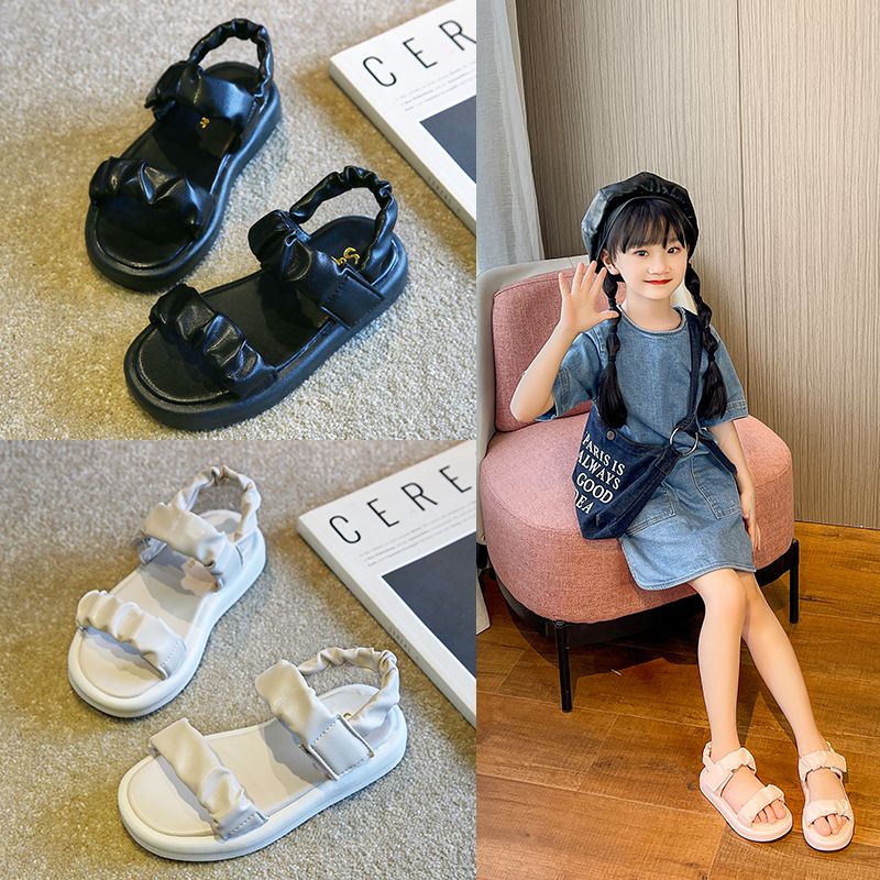 Sandal Tali Perekat Fashion Import Anak (2 Warna size 26-36) - Sandal Empuk &amp; Nyaman dipake H33