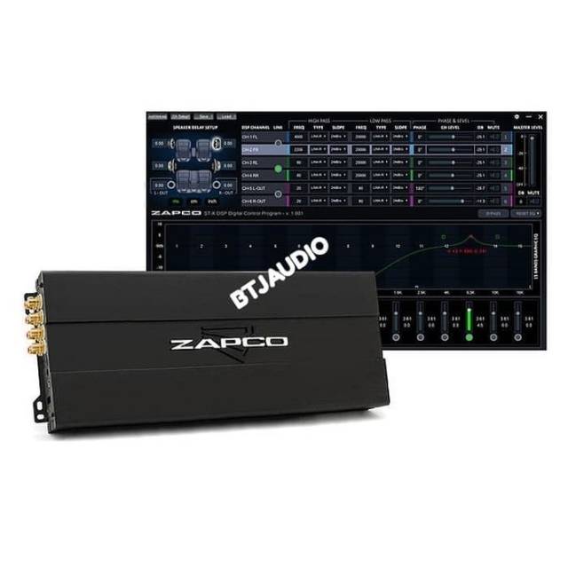 POWER 6CH ZAPCO ST-6X DSP AMPLIFIER WITH DSP (ORIGINAL RESMI ZAPCO)