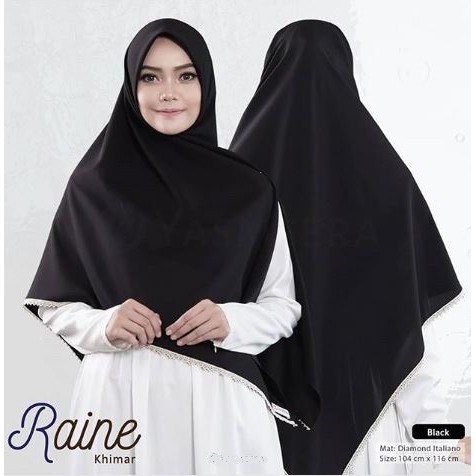 Jilbab Hijab Khimar Instan Raine Renda Jumbo Syari Bahan Diamond Premium 150x150-2