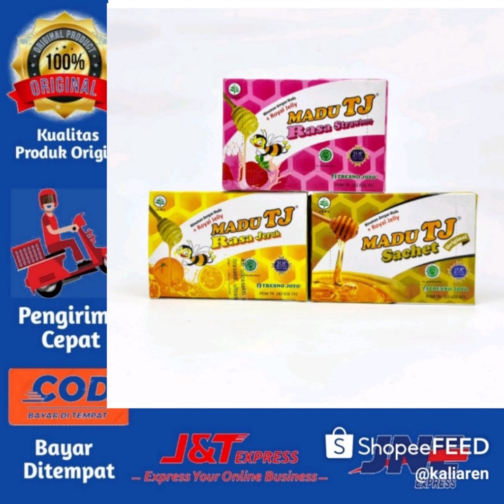 Madu TJ Sachet 1 Box isi 12 Sachet