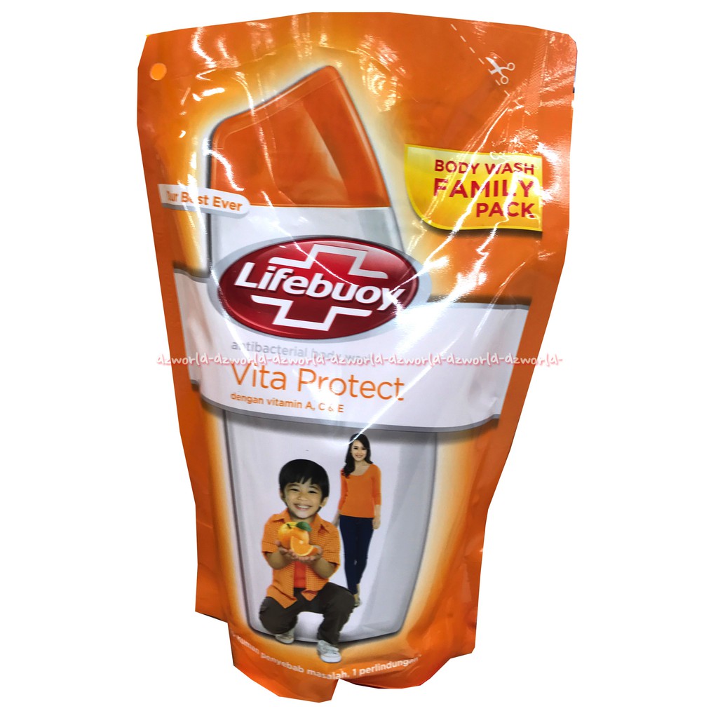 Lifebouy Vita Protect Sabun Mandi Cair Dengan Ekstrak Buah
