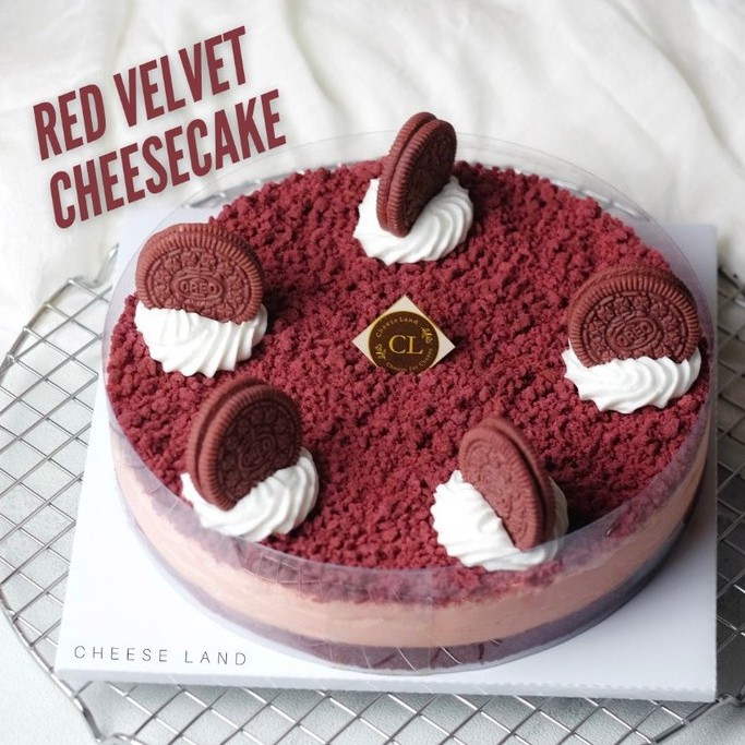 

RED VELVET CHEESE CAKE / Cheese Land / Kue Keju Premium / Kue Ulang Tahun & Cemilan Unik